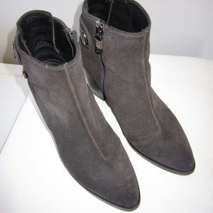Alberto Fermani Suede Ankle Boots Grey Size 6.5
